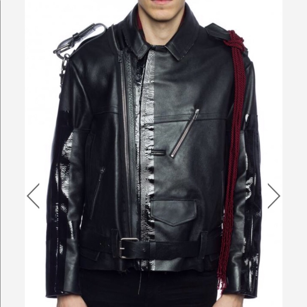 Biker Jacket with Chain